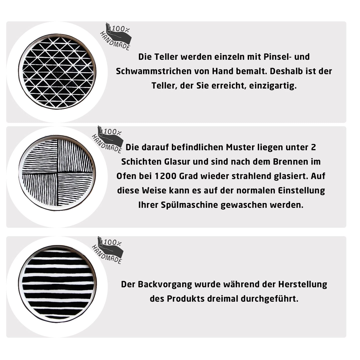 Exklusives Frühstückset 12-Teilig 6 Personen Handmade