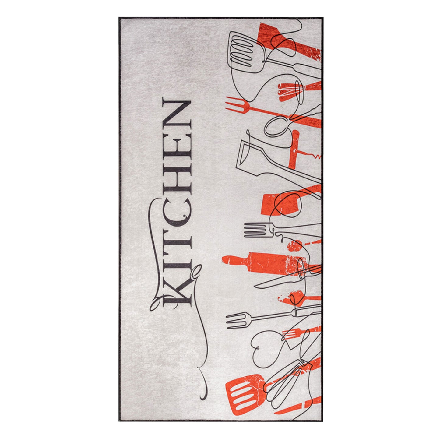 Premium Küchenteppich Kitchen Weiß