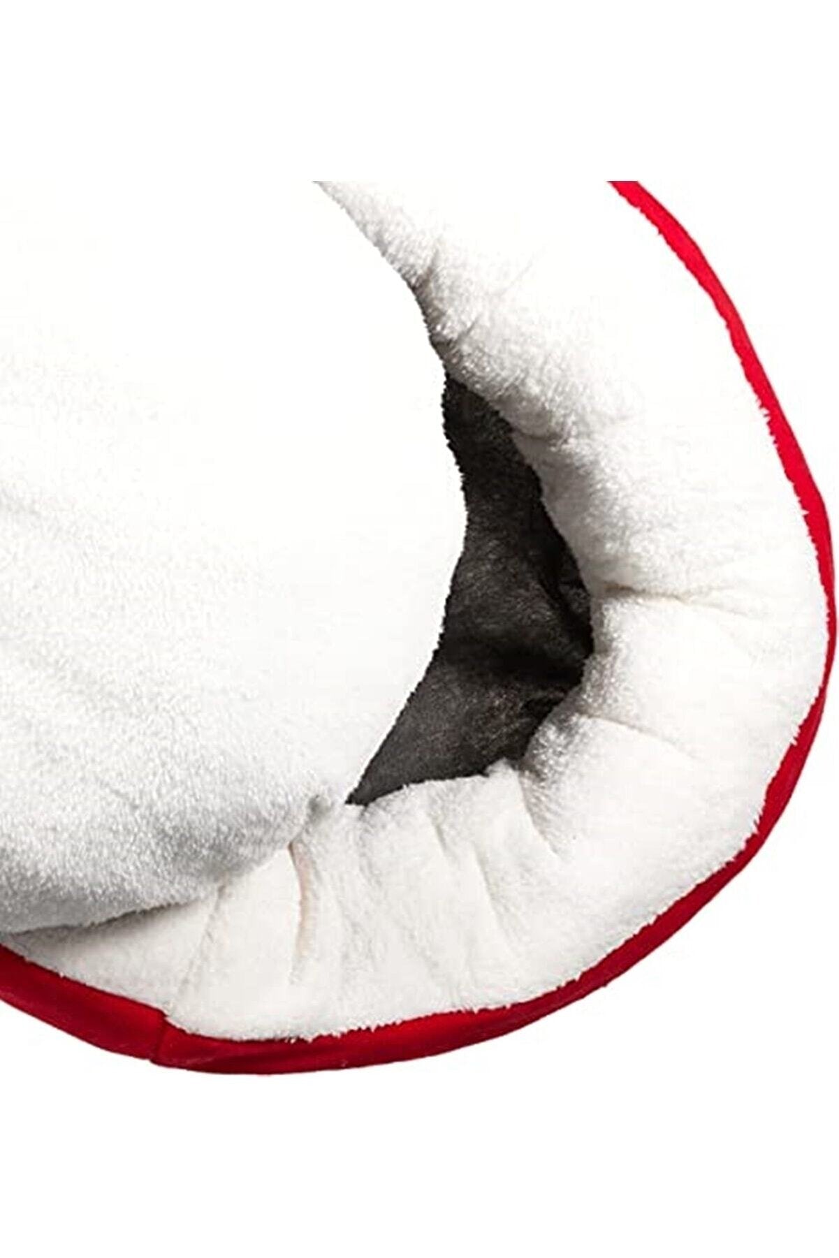 Katzenkissen Katzenbett 55cm in Grau & Rot Extra Soft Tierkissen