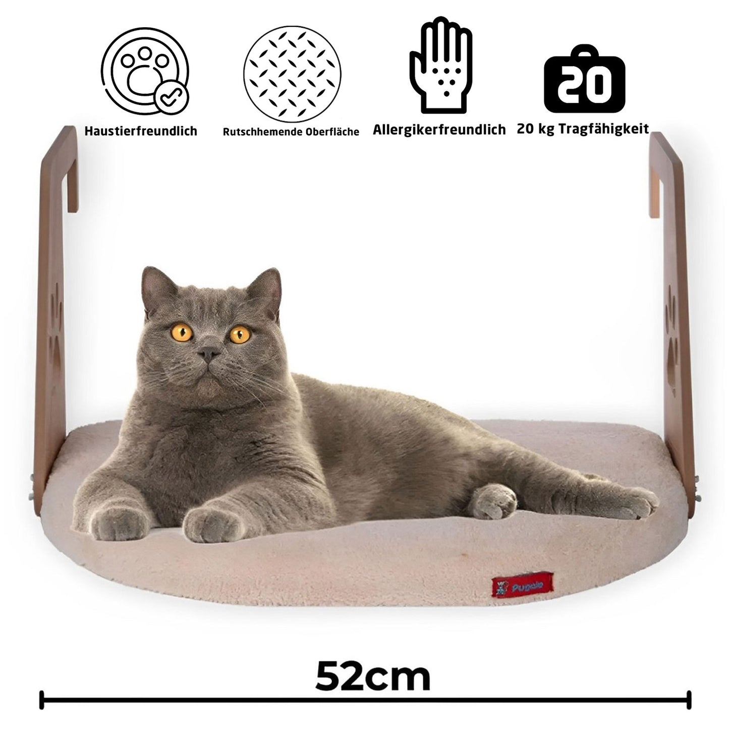 Hängebett für Katzen 52cm in drei verschieden Farben