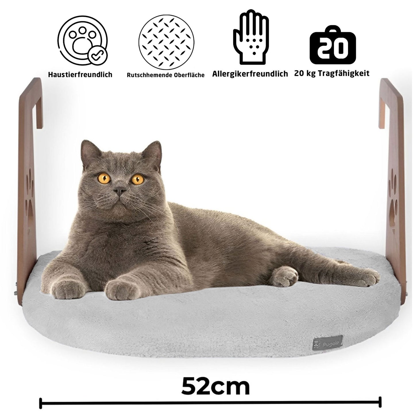 Hängebett für Katzen 52cm in drei verschieden Farben
