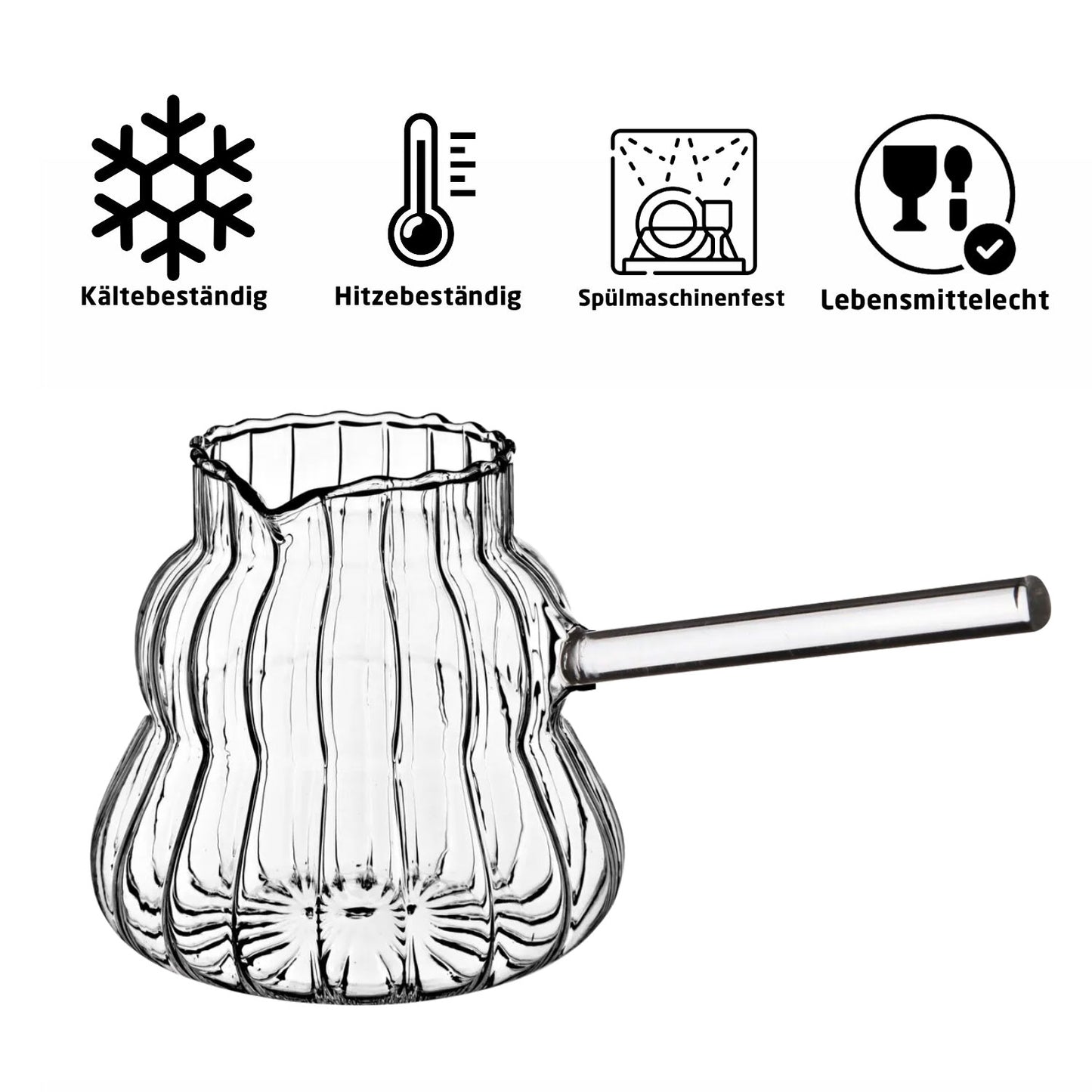 Exklusiver Glas Espressokocher 450ml