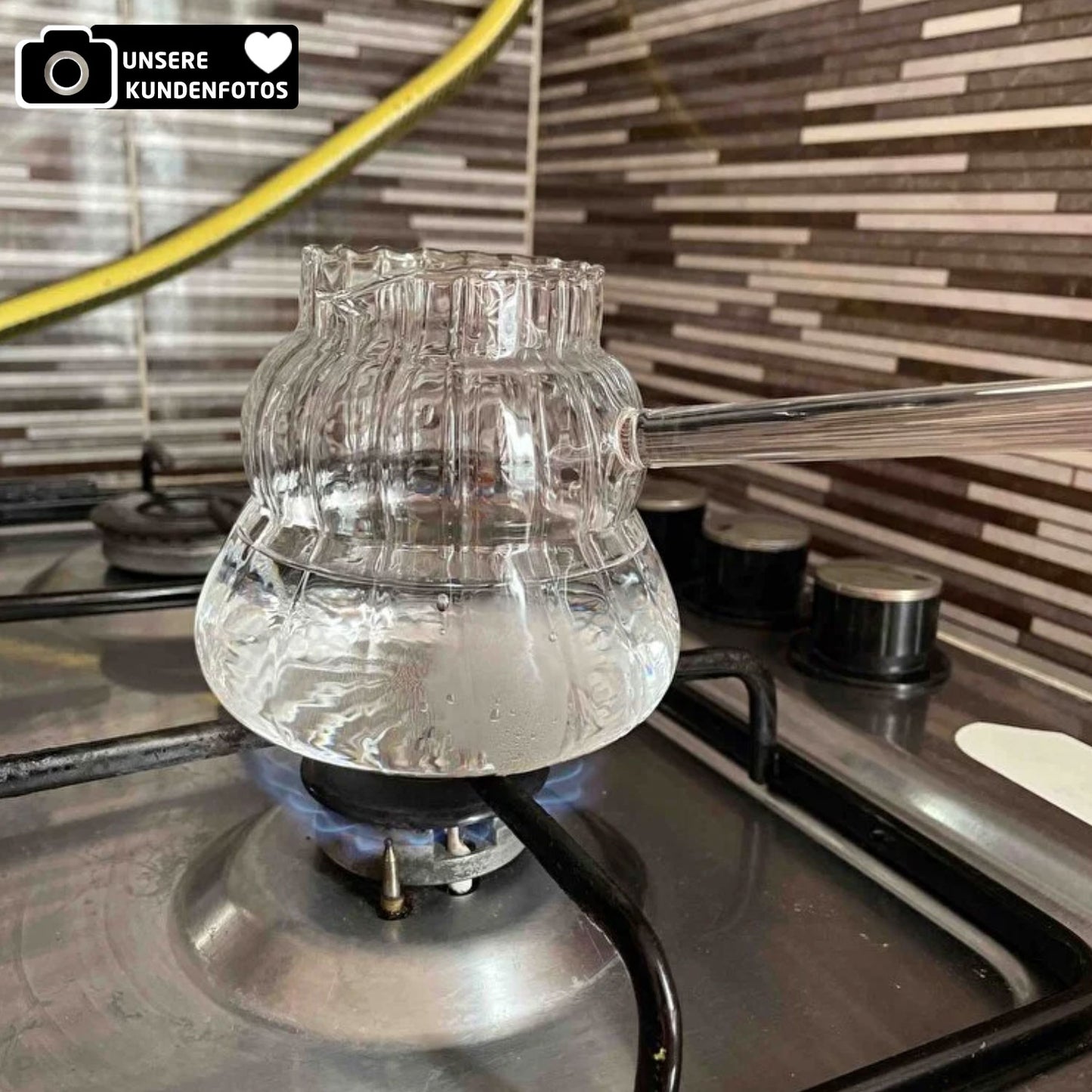 Exklusiver Glas Espressokocher 450ml