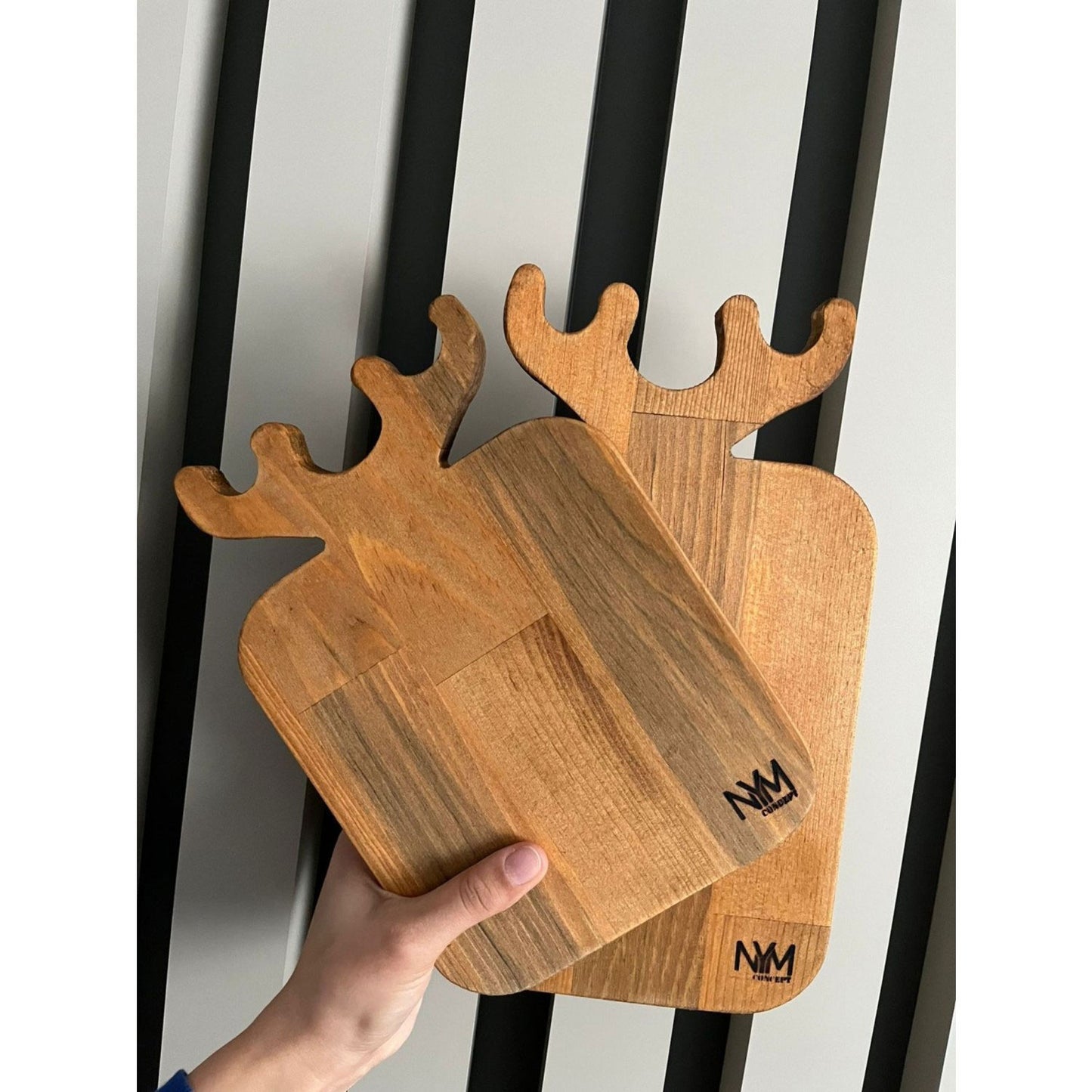 Schneidebrett 2'er Hirsch-Design