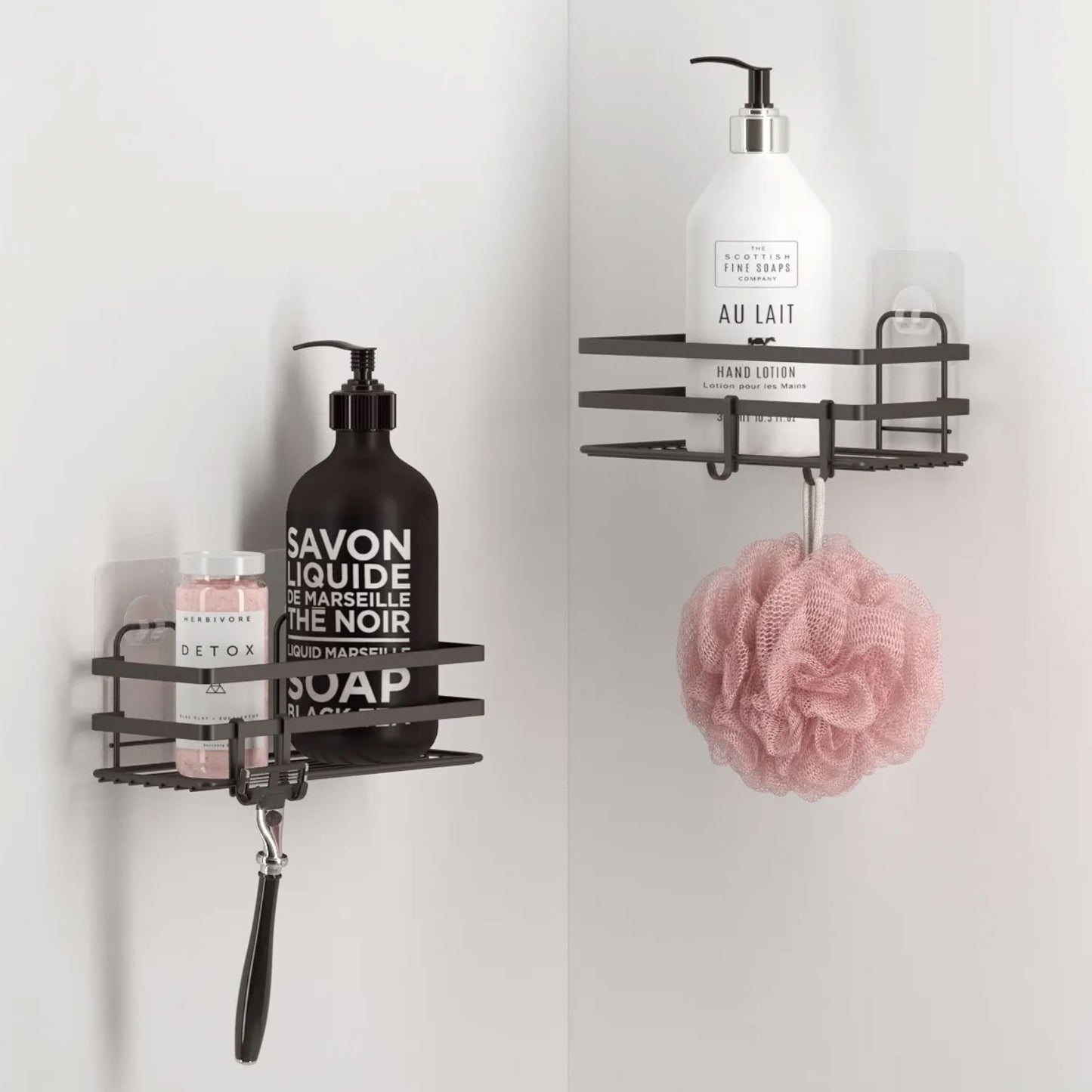 Aufhängeregal für Badezimmer / Wc für Equipment 2'er Set