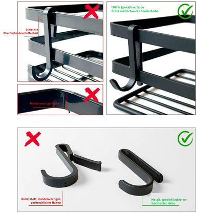 Aufhängeregal für Badezimmer / Wc für Equipment 2'er Set