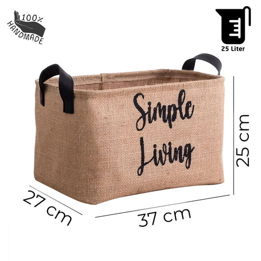 Simple Living Wäschekorb aus Jute