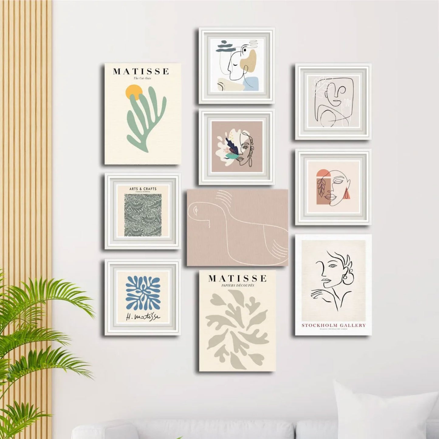 10-Teiliges Wandbild