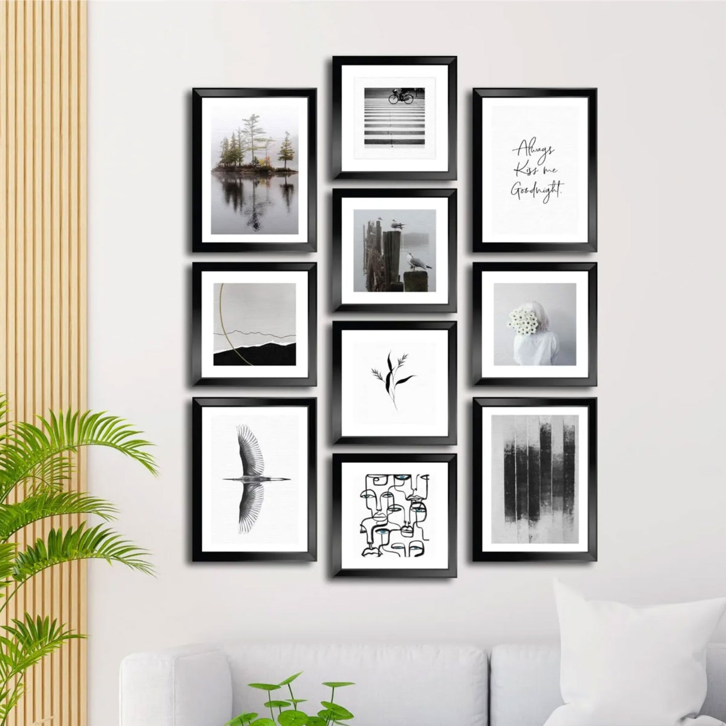 10-Teiliges Wandbild