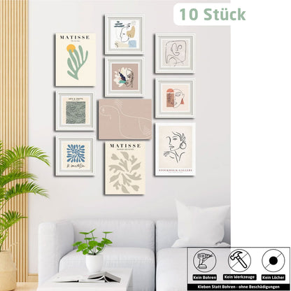 10-Teiliges Wandbild