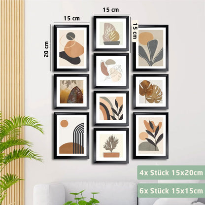 10-Teiliges Wandbild