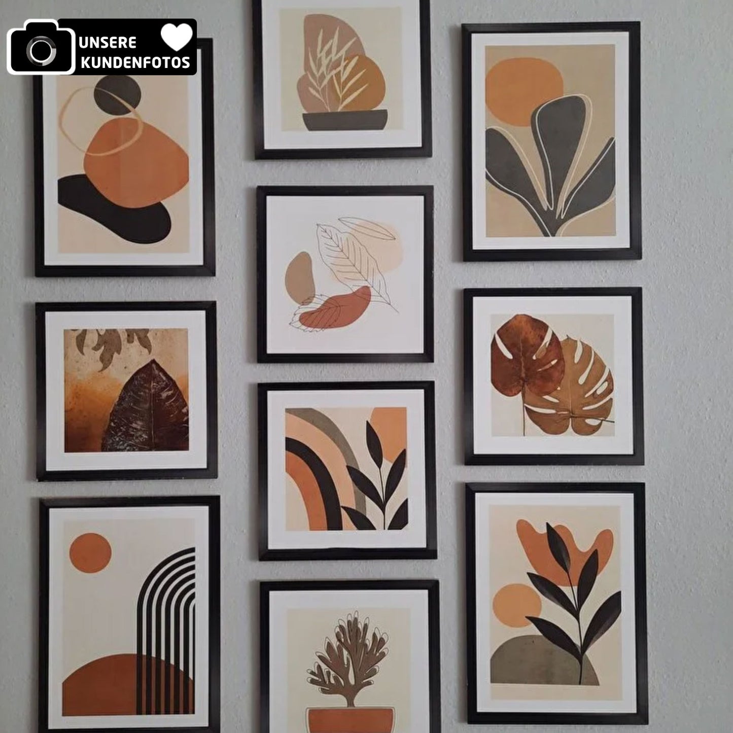 10-Teiliges Wandbild