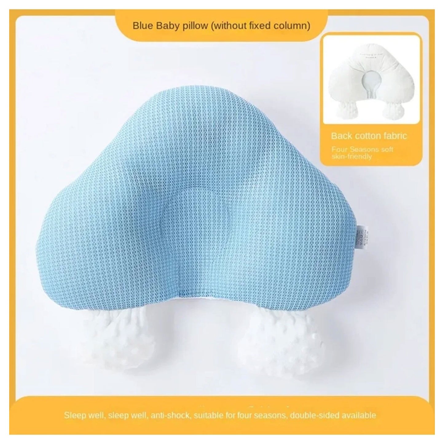 Babykissen aus 100%Baumwolle 35x45cm Nackenstütze Plattkissen