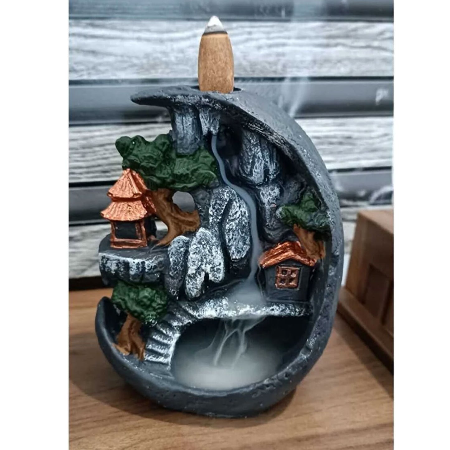 Mini Räucherwasserfall mit Räuchergefäß