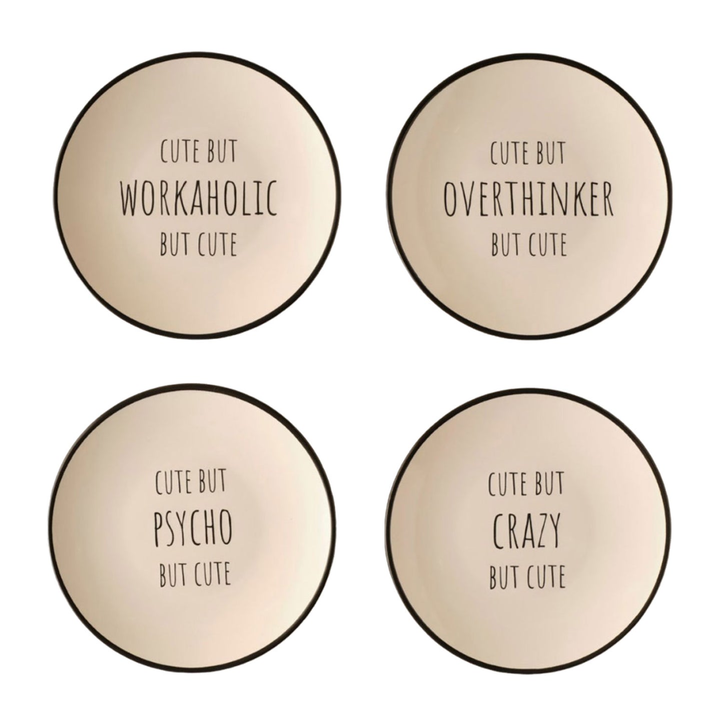 Desertteller Set 4-Teilig Cute But Design