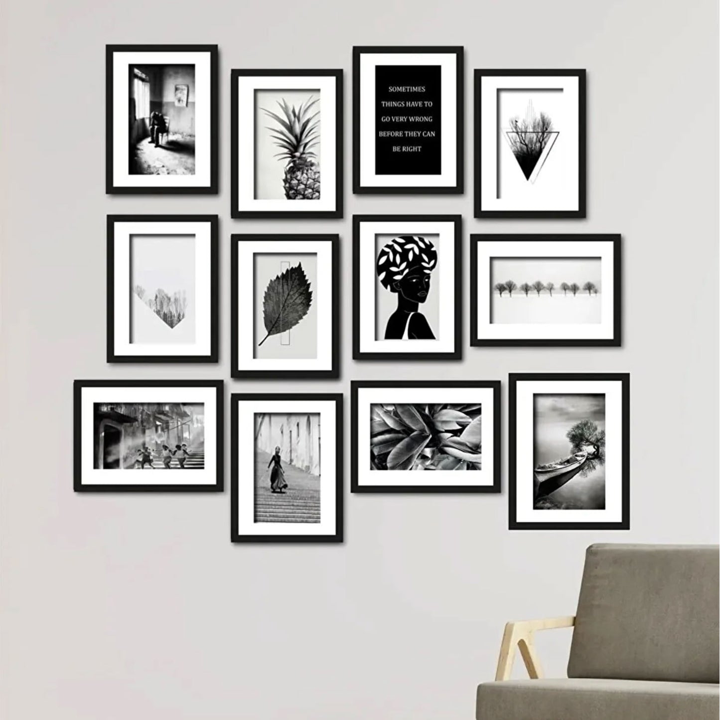 Art Deco Wandbilder 12-Teilig