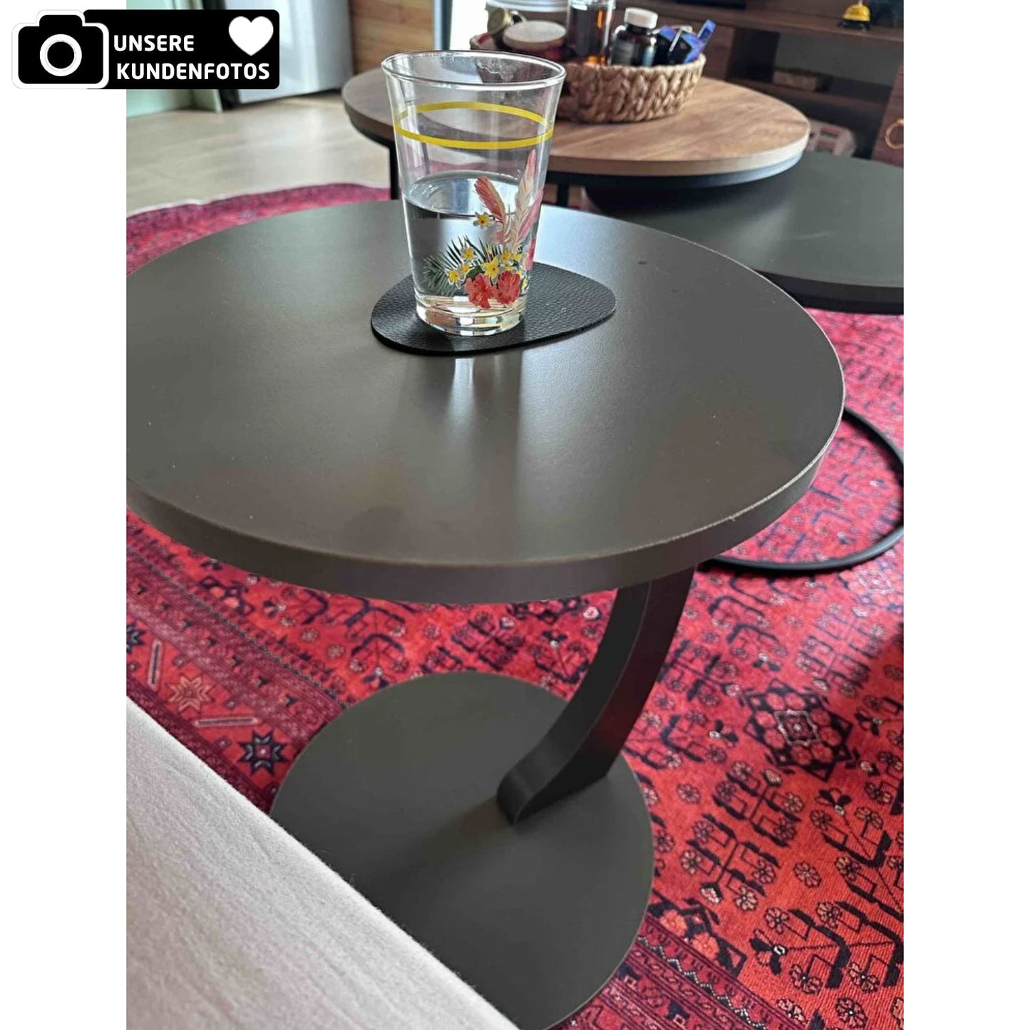 Beistelltisch mit Rollen in 3x Farben