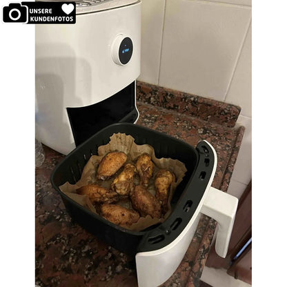 Airfryer Backpapier 100x Stück in Rund & Quadratisch