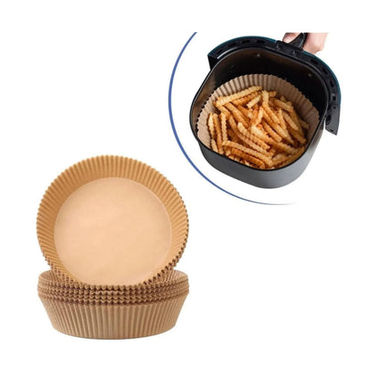 Airfryer Backpapier 100x Stück in Rund & Quadratisch