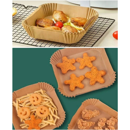 Airfryer Backpapier 100x Stück in Rund & Quadratisch