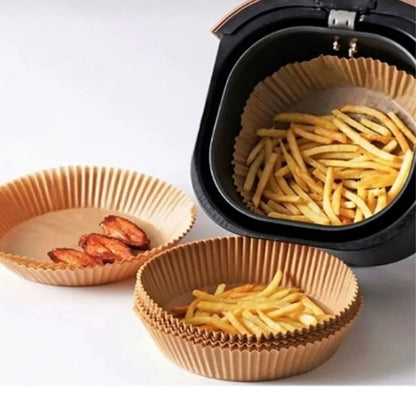 Airfryer Backpapier 100x Stück in Rund & Quadratisch