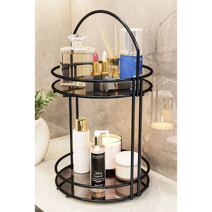 Badezimmer Organzier 2-Etagen in Schwarz oder Gold