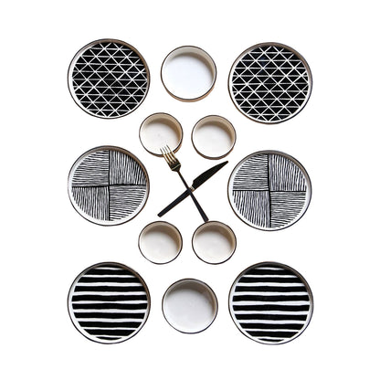 Exklusives Frühstückset 12-Teilig 6 Personen Handmade