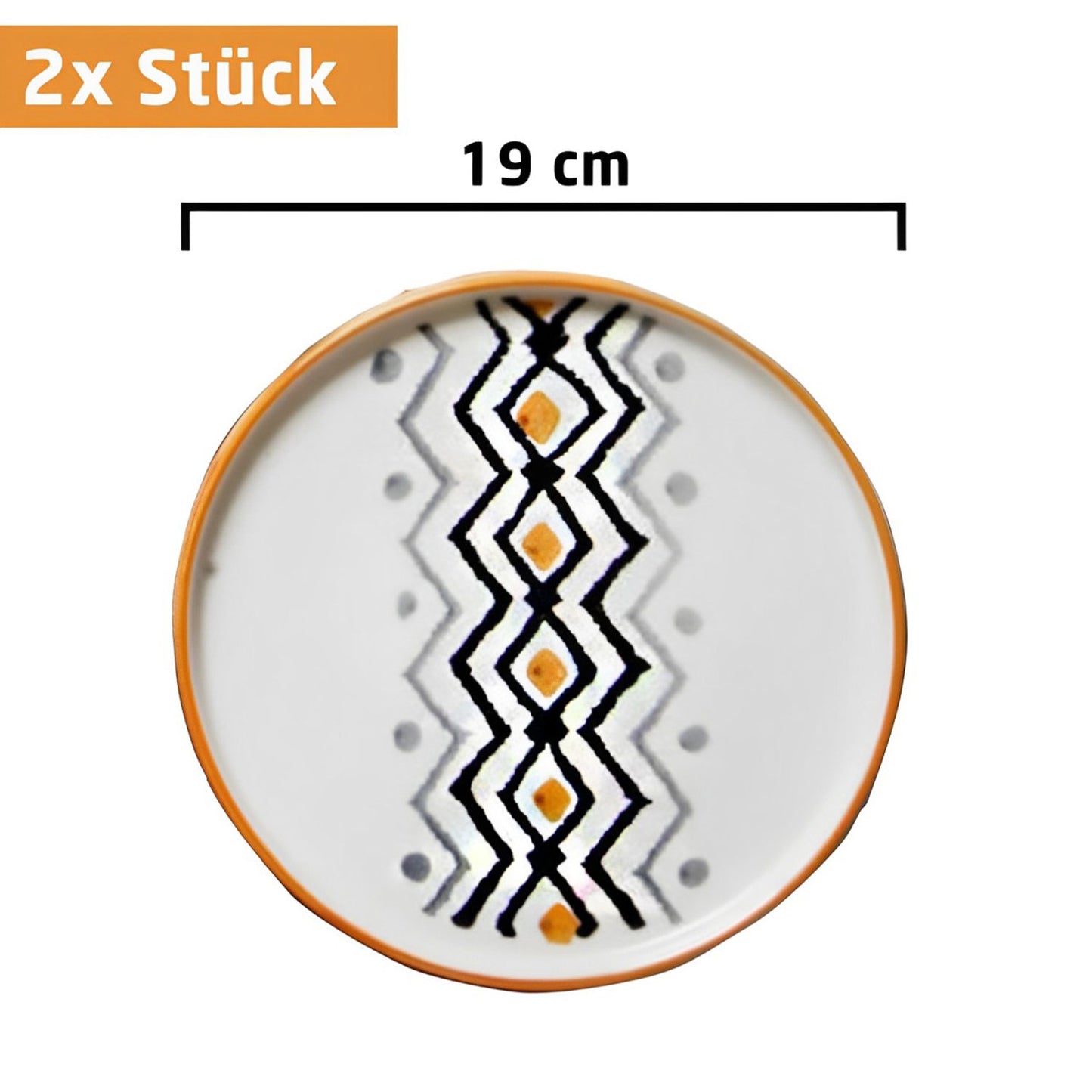 Exklusives Frühstückset 14-Teilig 6 Personen Handmade Skandinavien Yellow