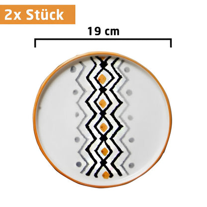 Exklusives Frühstückset 14-Teilig 6 Personen Handmade Skandinavien Yellow