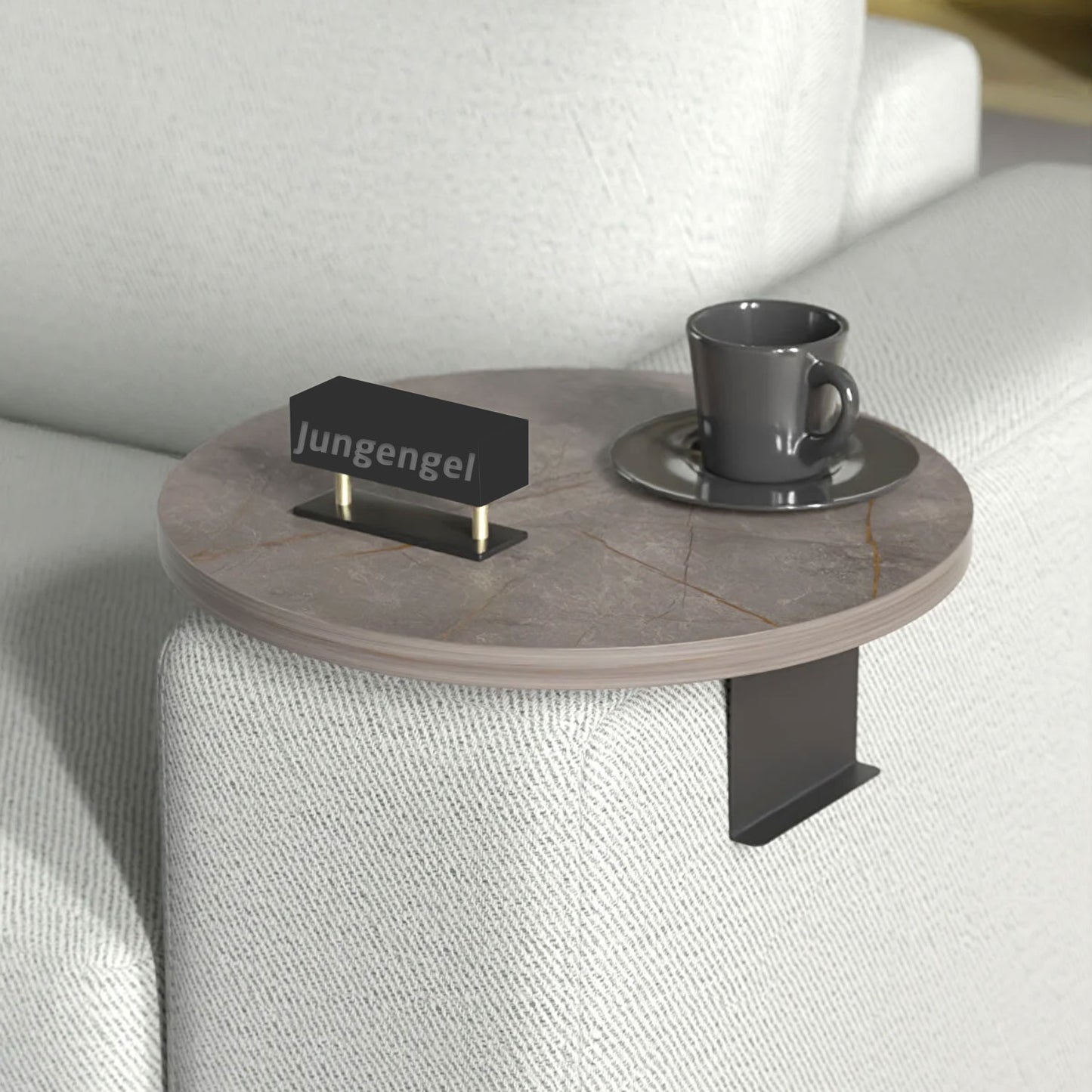 Robustes Sofatablett in 4x Farben Holz & Metall