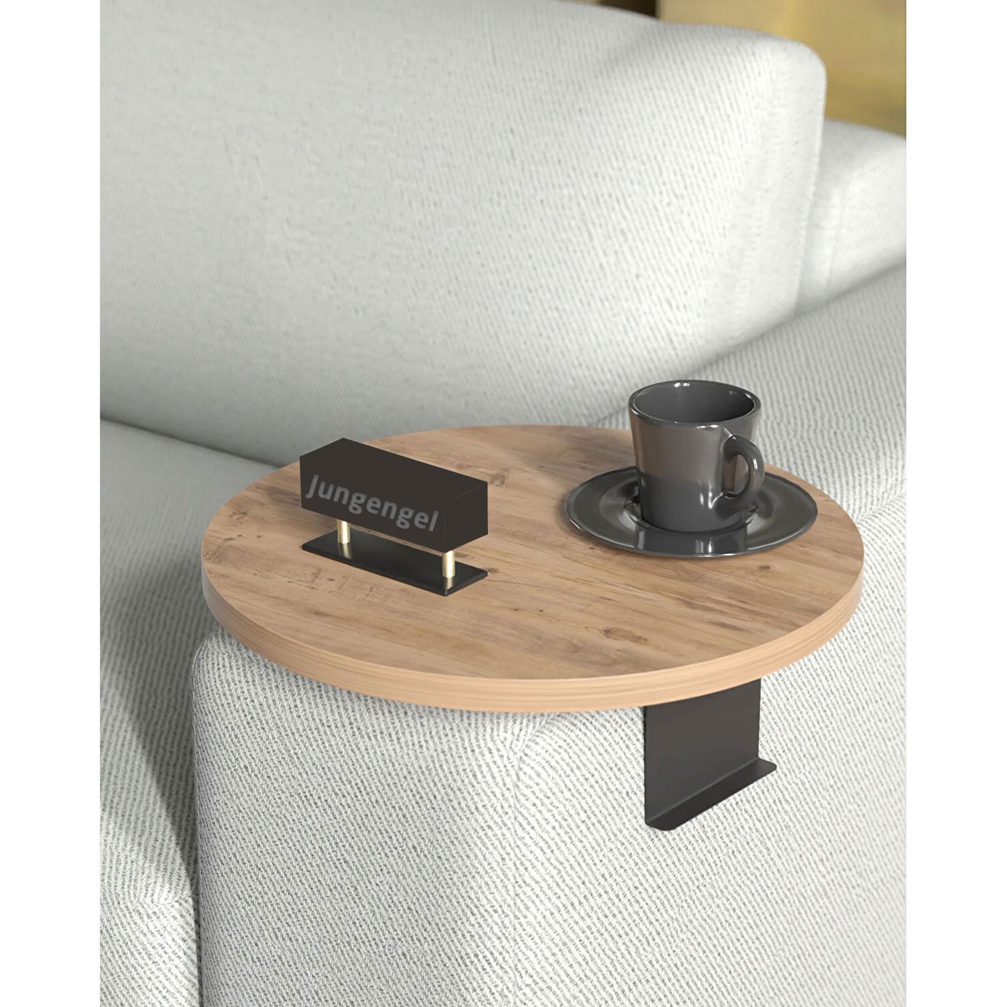 Robustes Sofatablett in 4x Farben Holz & Metall