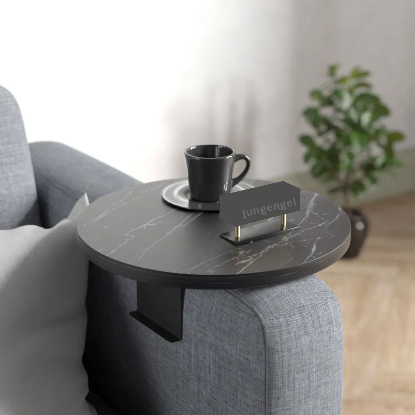 Robustes Sofatablett in 4x Farben Holz & Metall