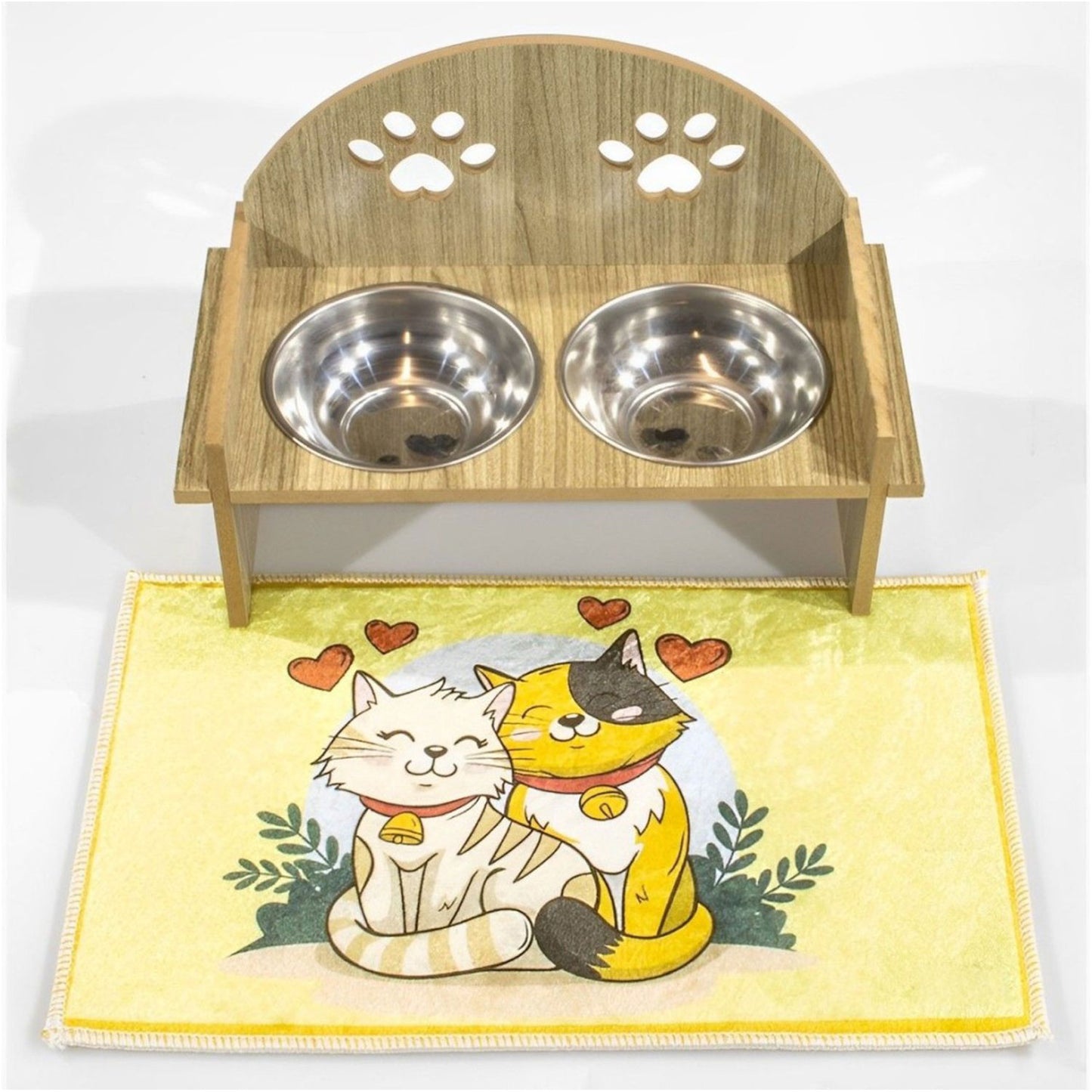 Futternapf für Katzen doppeltseitig