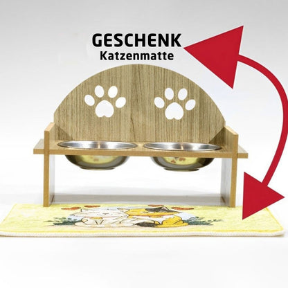 Futternapf für Katzen doppeltseitig