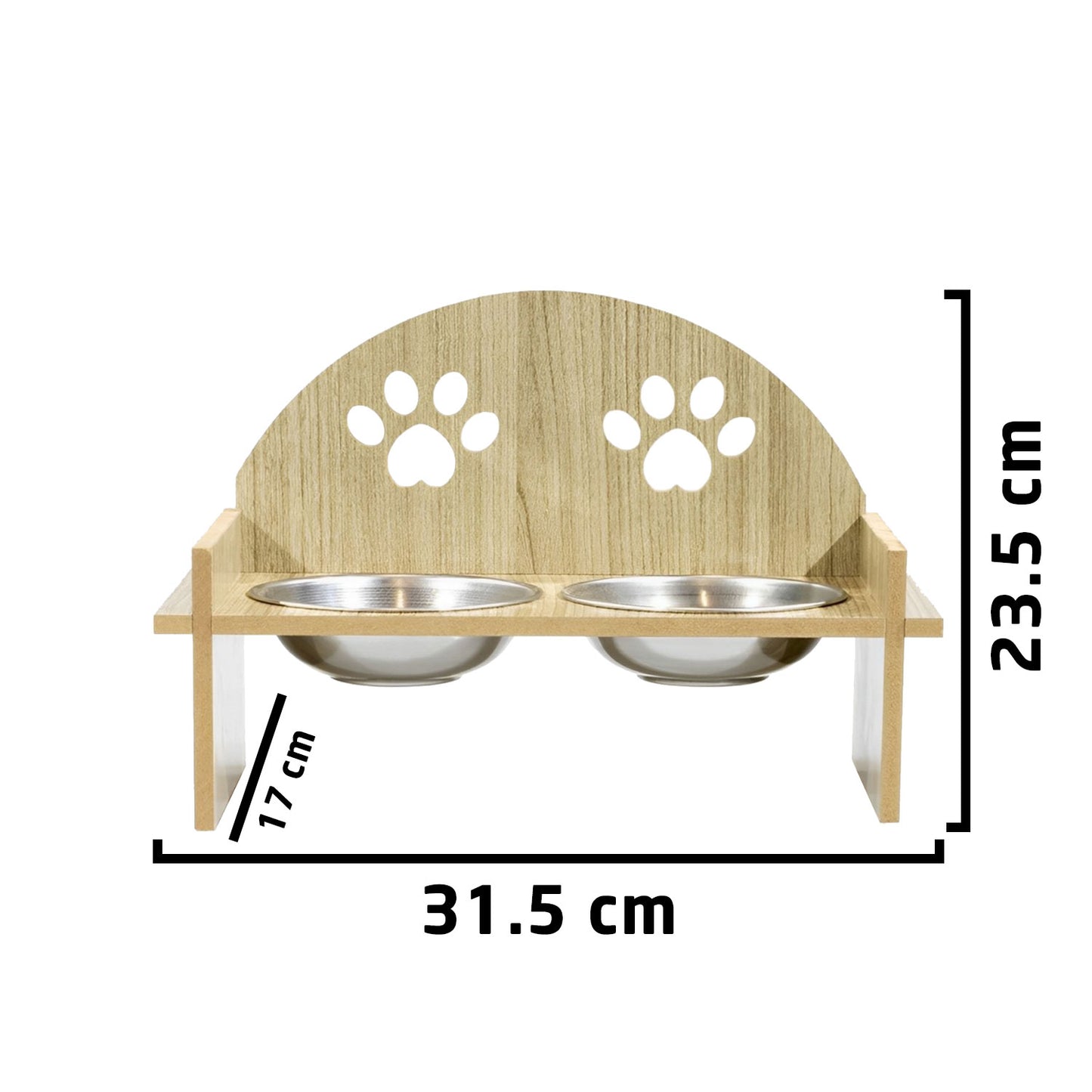 Futternapf für Katzen doppeltseitig