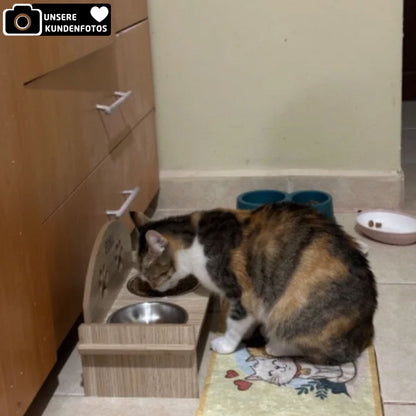 Futternapf für Katzen doppeltseitig