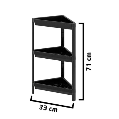 Standregal Bad Grau & Schwarz