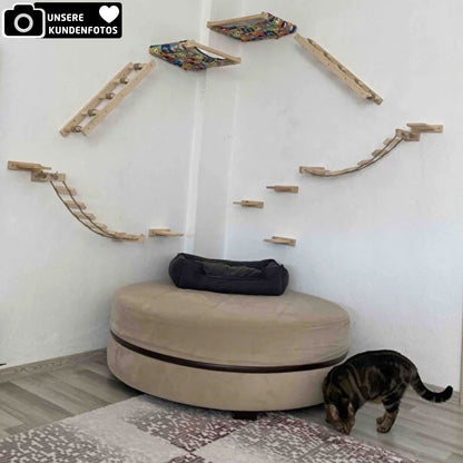 Hängematte & Leiter für Katzen 4x Designs