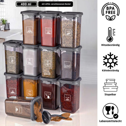 Gewürzdosen Set 12'er 400ml