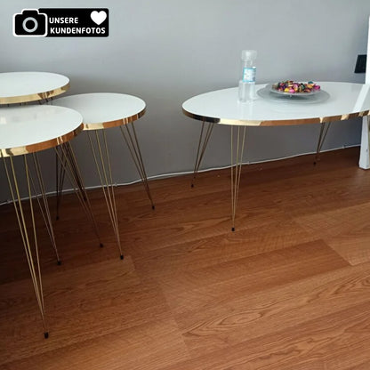 Couchtisch & Beistelltische 4'er Set Oval 4x Farben