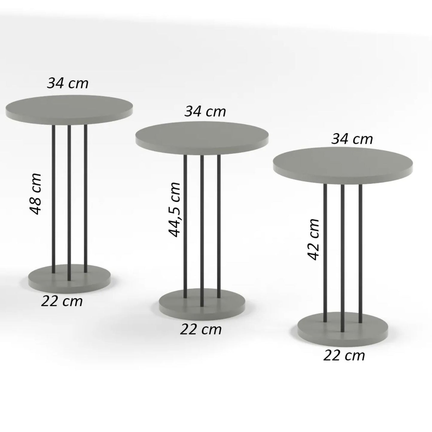 Moderne Beistelltische 5x Designs