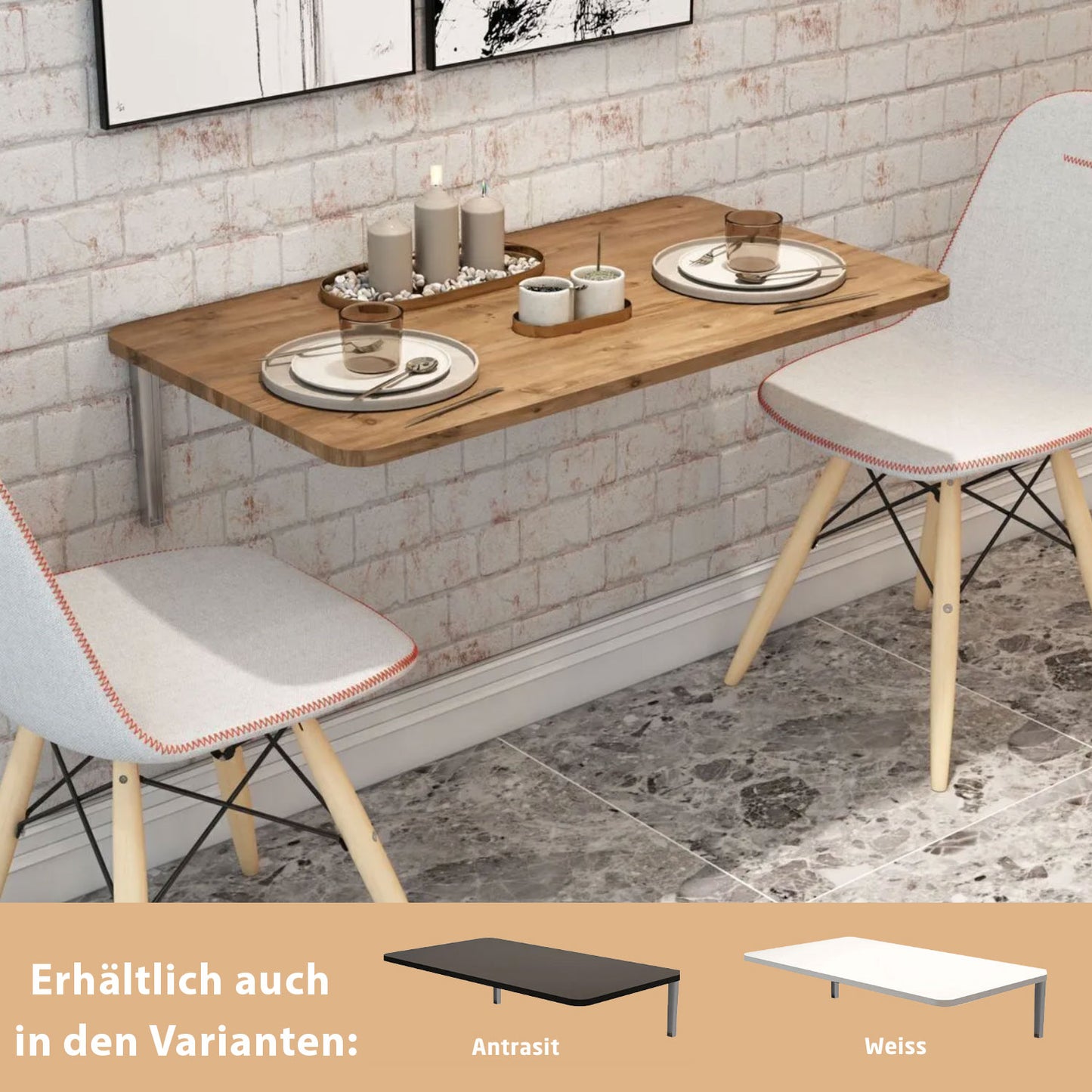 Wandtisch 3x Designs