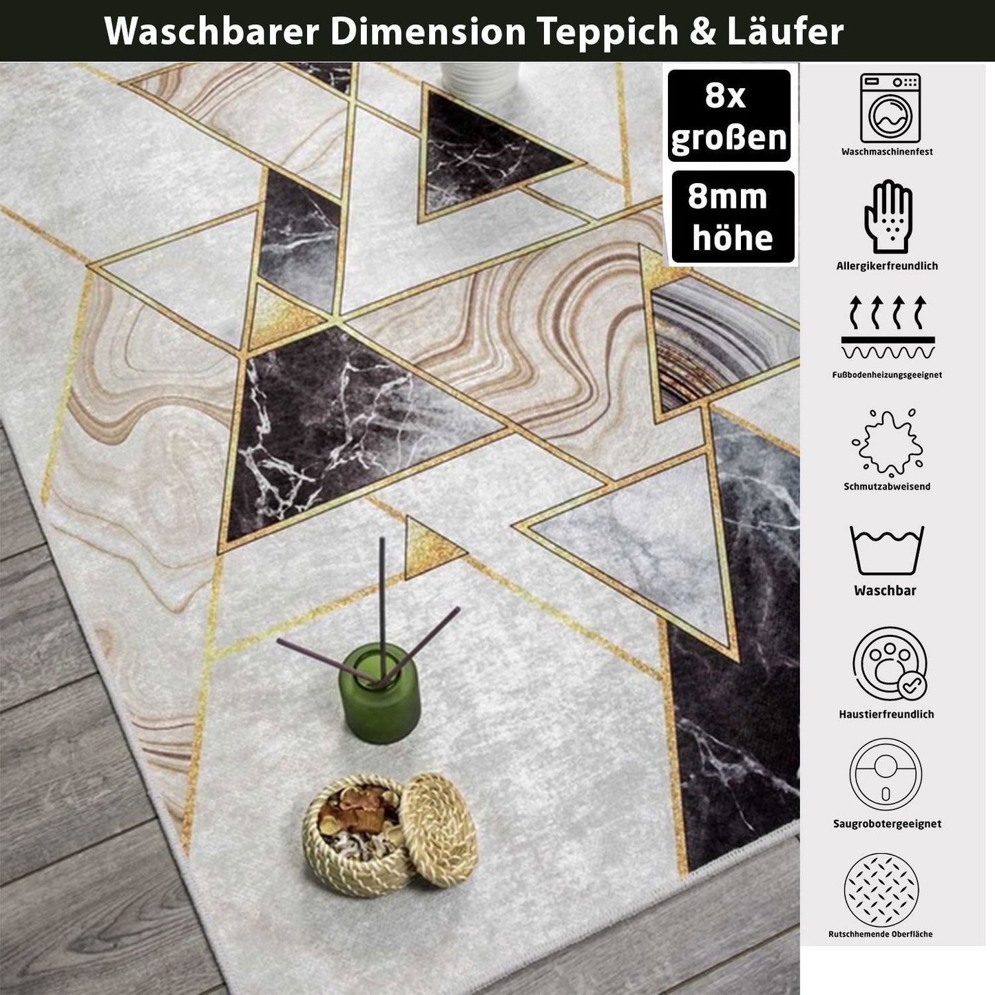 Teppich Dimension 8x Größen