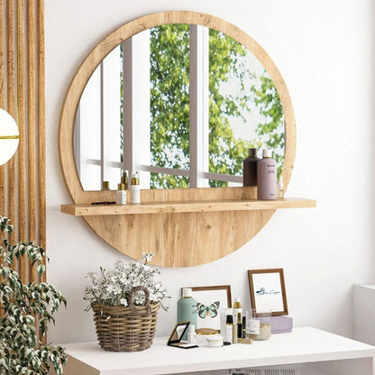 Wandspiegel Holz in 5x Designs 60cm