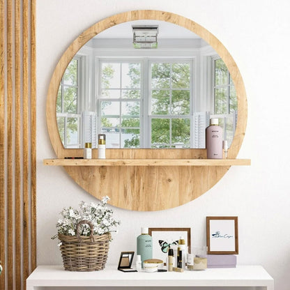 Wandspiegel Holz in 5x Designs 60cm