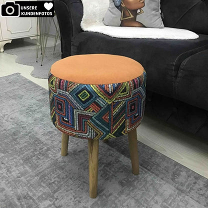 Sitzhocker Regenbogen Retro