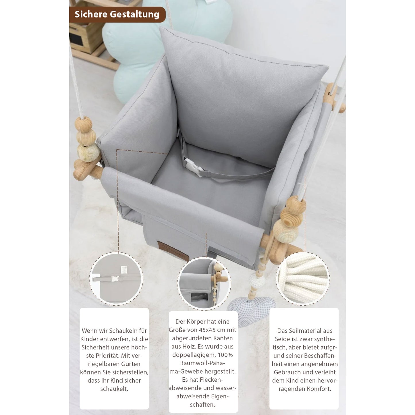 Babyschaukel 3x Farben