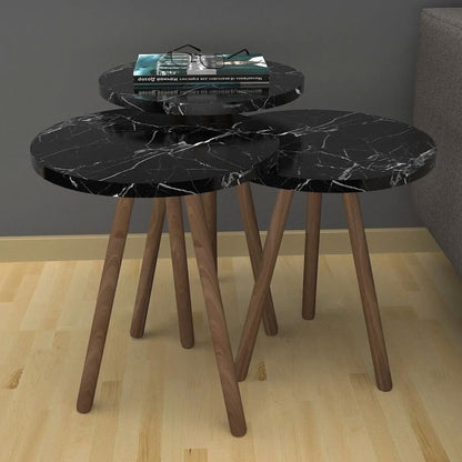 Beistelltisch 3'er Set in 4x Designs