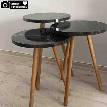 Beistelltisch 3'er Set in 4x Designs