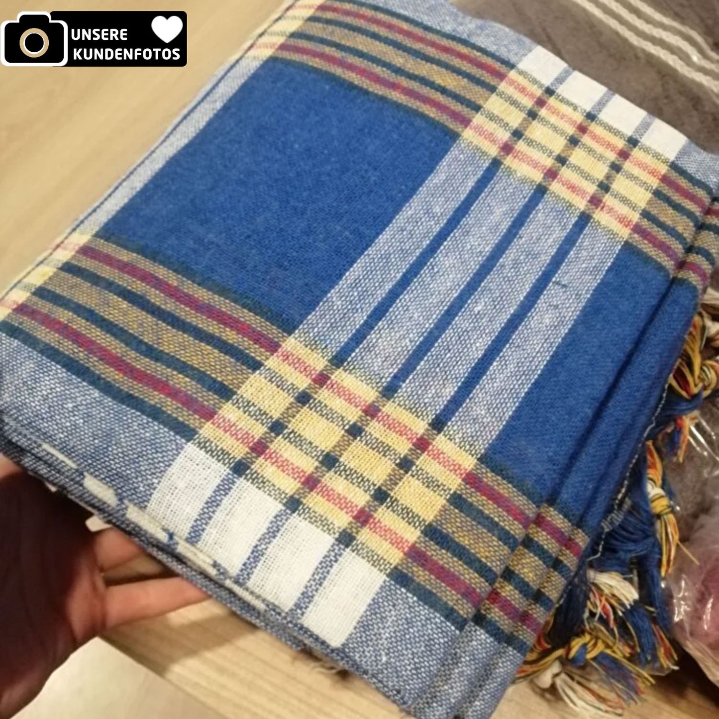 Hamam Handtuch Blau 80x170 Cm